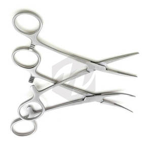 Pinzas para mosquitos Halstead, instrumento Médico Quirúrgico de acero inoxidable Premium curvo, hemostasia de sujeción, procedimientos veterinarios - Product Image 3