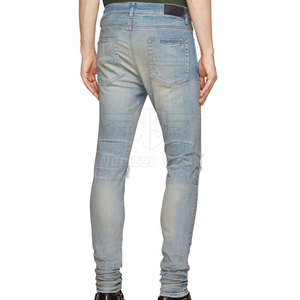 Jean déchiré durable pour homme, tissu extensible confortable avec un look usé tendance pour un style décontracté. - Product Image 3