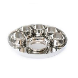 ชุดรับประทานอาหารค่ำธาลีชุดรับประทานอาหารค่ำทำจากทองแดงรูปทรงกลมจากผู้ผลิตในอินเดีย - Product Image 2