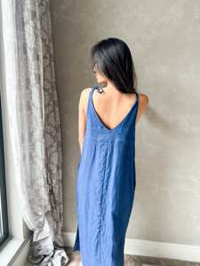 100% vestido de algodón Color sólido mujeres tirantes espalda descubierta vestidos nuevo Sexy Spaghetti Strap lápiz Casual vestido elástico ajustado - Product Image 2