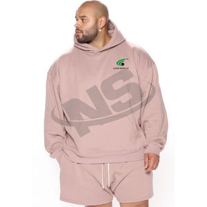 <b>Top</b> Selling <b>Men</b> Hoodies & <b>Shorts</b> <b>Sets</b> Lightweight Breathable Casual Sports Wear Two Piece Custom Logo Outfit - Product Image 2