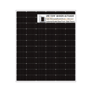 Panneau solaire monocristallin bifacial de type N UKE 550W, qualité industrielle, face en verre - Product Image 2
