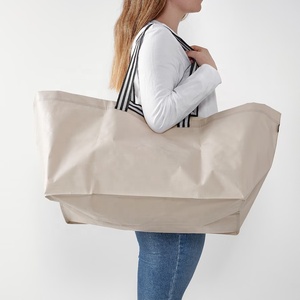 Eco Recycled Cheap but Firm & Big Blank Shopping Tote Carrier Bag
