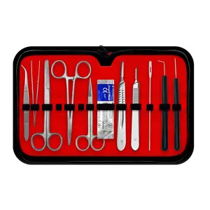 Kit Quirúrgico Profesional MEDIHEAL SURGICAL CORPORATION Modelo MSC-H-1012 de 11 Piezas, Mango de Bisturí, Pinzas, Herramientas, Estuche de Cuero - Product Image 1