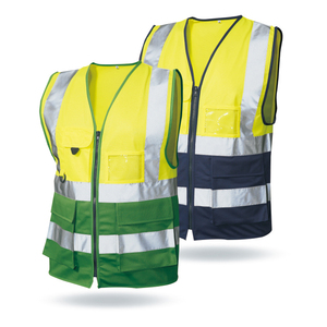 Chalecos Reflectivos de Alta Visibilidad para Seguridad Pública, Chalecos Personalizados para Construcción con Cinta Reflectante - Product Image 6