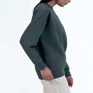 New Fashion Style Casual Blank Lined Design Winter Wear Cotton Clothing Oversized Long Sleeve Top Quality <b>Women's</b> Sweatshirt - Product Image 5