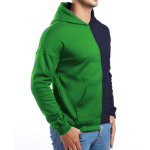 Sudadera con capucha recortada de peso pesado de fabricante de diseño personalizado Jersey de algodón de moda para hombre Sudadera con capucha Lisa gruesa cuadrada en blanco - Product Image 5