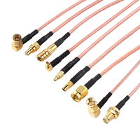 Rallonge de câble coaxial RG316 SMA SMB RF 10cm 20cm MMCX GSM GPS Antenne Connecteur Accessoire fabriqué Câbles de communication