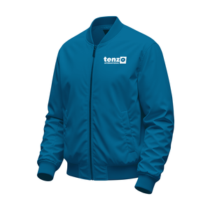 <b>Men</b> Custom Bomber <b>Jacket</b> Polyester <b>Lightweight</b> Windproof Ribbed Collar Wholesale OEM Style Manufacturer Supplier Factory - Product Image 4