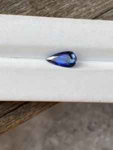 Zoisita Natural certificada de 1,96 quilates, no calentada, Bio Color, tanzanita, corte de pera largo, lupa, piedra limpia, joyería azul, verde Suelto - Product Image 4