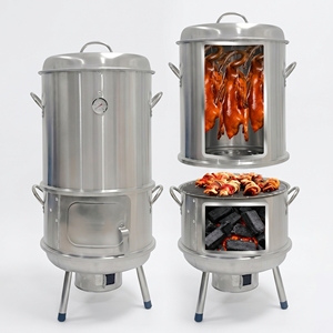Parrilla Asador Vertical de Carbón de 0.7MM de Acero Inoxidable para Pollo, Uso Comercial Moderno, Venta al por Mayor para Restaurantes - Product Image 2