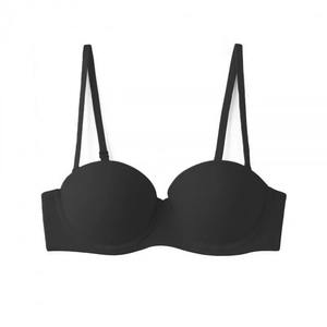Soutien-gorge de sport yoga 1/2 bonnet pour femme, sans couture, respirant, anti-transpiration, écologique, doux, confortable, invisible, push-up - Product Image 1