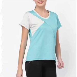 Women's Slim Fit Short Sleeve Running <b>T</b>-<b>Shirts</b> Wholesale Blank Quick Dry New Design Breathable Jogging <b>Yoga</b> Street Diamond Hole - Product Image 2