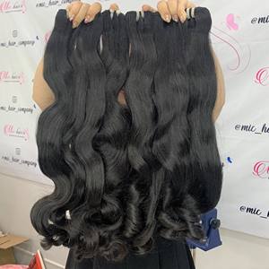 ผมต่อแบบชาวบราซิลแท้สีดำหยิกเป็นลอนไม่มีสารเคมี - Product Image 5