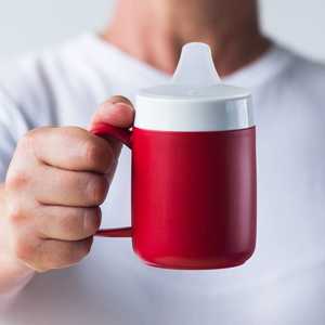 ORNAMIN Spouted lid with large opening - Controlled Flow Drinking Aid Adaptive Cup Attachment - Product Image 3