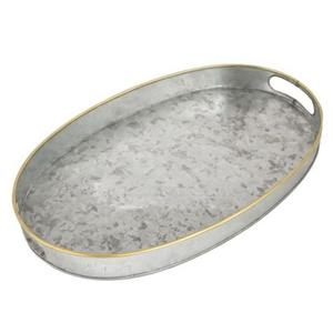Plateau de service galvanisé de qualité supérieure avec forme et taille personnalisées finies enduites de poudre blanche pour servir des fruits - Product Image 6