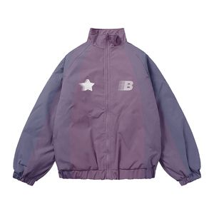 ชุดวอร์มกันลมพรีเมียม ผ้าโพลีเอสเตอร์ความหนาแน่นสูง 140 GSM น้ำหนักเบา กันลมได้ดี ดีไซน์แบบแผง พร้อมแถบสะท้อนแสงแบบกำหนดเอง - Product Image 4