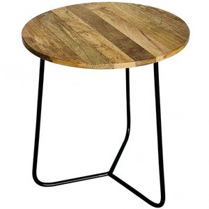 Mesa auxiliar anidada con Base de Metal de madera antigua de estilo moderno para uso en el hogar, Hotel, oficina, decoración elegante de muebles de sala de estar - Product Image 4