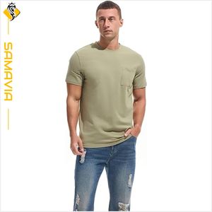 Men's <b>T</b>-<b>shirts</b> 100% Cotton Men's <b>T</b>-<b>Shirts</b> Custom Logo <b>Plain</b> Short Sleeve Tee OEM Ready to Ship Casual Round Neck Bulk Wholesale - Product Image 2