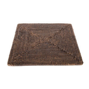 Article Eco Napperons Rectangulaires en Rotin Scallop Vaisselle Décoration de Table en Osier Napperon Vente en Gros du Vietnam DHT HANDICRAFT - Product Image 3