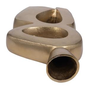 Jarrón de Metal con Acabado Dorado Abstracto de Primera Calidad, Adecuado para Decoración del Hogar y Fotografía de Interiores, Venta al por Mayor desde India - Product Image 5