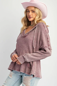 Wholesale Women <b>Oversized</b> Hoodies Knitted Women's Hoodies & <b>Sweatshirts</b> Pullover <b>Vintage</b> Hoodie Lightweight - Product Image 5