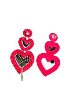 Increíble oferta en los últimos pendientes de corazón rojo con cuentas de moda de la India disponibles en cantidad a granel del exportador del fabricante - Product Image 5