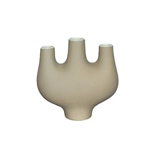Vase blanc rond à double poignée latérale pour un décor élégant avec un long affichage d'événement parfait pour les mariages et le style de la maison - Product Image 4