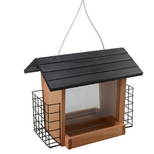 En gran oferta, juego de comedero colgante para pájaros de 2, hecho de madera personalizado para alimentación de animales pequeños en comedero para pájaros, estilo colgante - Product Image 3