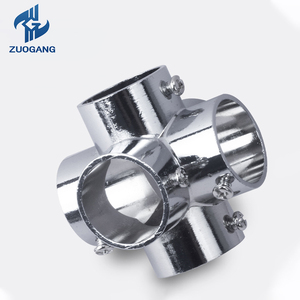 아연 도금 강철 커넥터: 직각 3방향, 4방향, 5방향, 6방향 엘보 파이프 연결 및 핸드레일 십자형 조인트 - Product Image 3