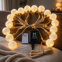 Guirlandes lumineuses de jardin d'extérieur G50, lumières LED en forme de globe, lumières suspendues étanches pour le camping, la terrasse, la maison, la cour, le balcon, les fêtes