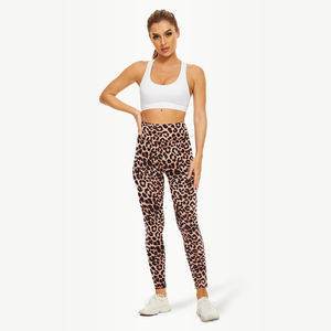 Custom Printed Leopard Workout Pocket <b>Leggings</b> for Women High Waist Durable Butter Soft Gym Yoga Tights Solid <b>Pattern</b> Pants - Product Image 4