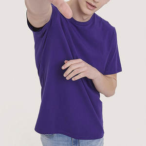 Camisetas unisex ajustadas de algodón de primera calidad con logotipo personalizado camiseta de Jersey de algodón peinado ajustada - Product Image 2