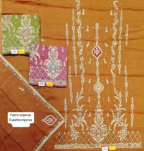 Designer moderne non cousu brodé à la main belle tenue costumes pour la fête indienne Fashion-Forward Style traditionnel - Product Image 1