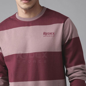 เสื้อสเวตเชิ้ตผู้ชายสำหรับฤดูหนาว ผ้าฝ้าย 100% สีพื้น ทนทาน แห้งเร็ว ระบายอากาศดี แฟชั่น เสื้อพูลโอเวอร์ REDEX SPORTS RS-SS-002 ทรงปกติ - Product Image 4