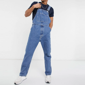 Factory-Made <b>Men's</b> Straight <b>Denim</b> <b>Dungarees</b> Custom Colour Breathable and Light Wash Hot Selling! - Product Image 6