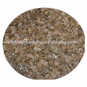 แฮนด์เมดพลอยหอยเป๋าฮื้อรอบโต๊ะด้านบน - Product Image 1
