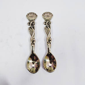 ล่าสุดจับทองเหลืองช้อนกาแฟด้านบนขาย Flatware การออกแบบใหม่สแตนเลสช้อนกาแฟที่มีคุณภาพที่ดีที่สุดในราคาที่ต่ำ - Product Image 3