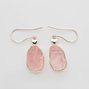 Boucles d'oreilles pendantes en argent 925 avec pierre brute de citrine naturelle, bijoux faits à la main de haute qualité pour femmes, style indien, mariage, fête - Product Image 2