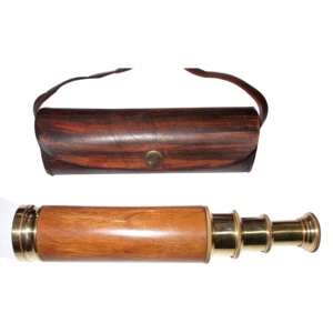 Étui en cuir télescope Antique laiton jumelles décoration bonne qualité décor maison avec victorien Marine Vintage jumelles - Product Image 5