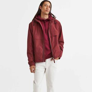 7.8 onces, 50/50 coton/poly polaire à capuche avec couleur marron poche kangourou sweat-shirts en gros hommes Bundle sweat à capuche uni - Product Image 4