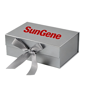 Caja de Regalo de Cartón con Estampado de Lámina Dorada con Logotipo Personalizado, Materiales Reciclados, con Recubrimiento UV Localizado y Acabado Mate - Product Image 1