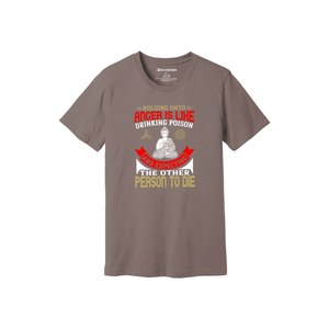 Camiseta informal de algodón 100% con impresión de temas de Buda en 3D, 12 opciones de color, 160-180, colocación de diseño personalizable GSM pesado - Product Image 6