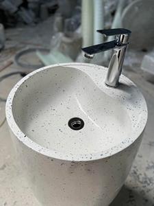 Alta calidad para baño Cemento Lavabo Redondo Nuevo estilo 2025 Hecho en Vietnam Durable - Product Image 6