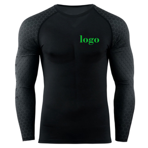 Rash Guard à manches longues Mma Rash Guard Bjj Rash Guard Compression Shirt Mma Rashguard pour hommes - Product Image 2