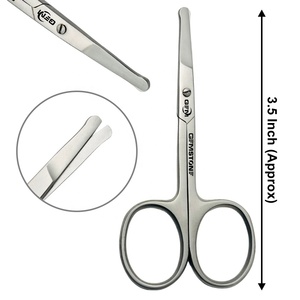 Ciseaux à cuticules droits en acier inoxydable de qualité supérieure, ciseaux de beauté pour manucure, pédicure, coupe-ongles pour bébé, durables - Product Image 1