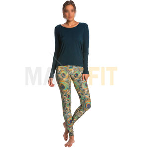 2023 Customized High Waist Flannel Yoga <b>Leggings</b> for Women Top Design Casual Workout Gym Wear Breathable Feature - Product Image 4