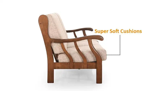 COLECCIÓN MALASIA ASIENTO DE SOFA DE MADERA CON COJÍN - Product Image 2