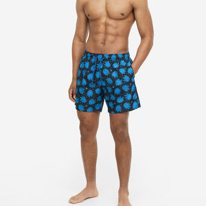 กางเกงชายหาดว่ายน้ำขาสั้นยืดหยุ่นสำหรับผู้ชายกางเกงขาสั้นมีกระเป๋าออกแบบโลโก้ได้ตามต้องการสำหรับฤดูร้อน - Product Image 6