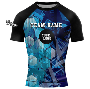 Nuevo diseño personalizado al por mayor hombres adultos MMA Rash Guard precio bajo - Product Image 6